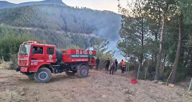 Osmaniye’nin Düziçi ilçesinde ormanlık alanda çıkan yangın kontrol altına alındı