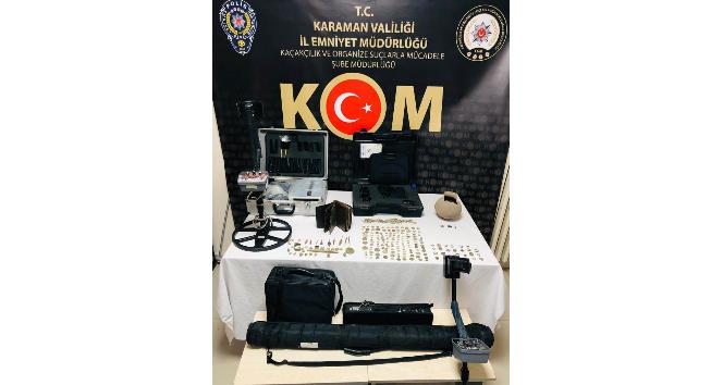 Karaman’da tarihi eser kaçakçılığından gözaltına alınan 7 şüpheli serbest bırakıldı