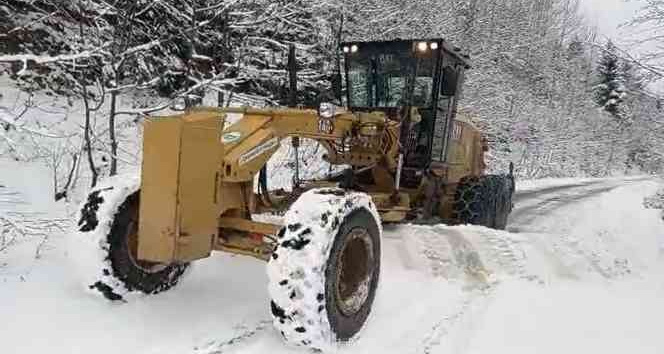 Giresun’un yüksek kesimlerinde karla mücadele başladı