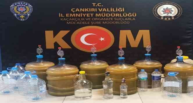 Çankırı’da 118 litre sahte alkol ele geçirildi