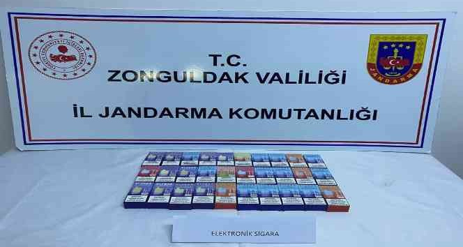 Alaplı’da gümrük kaçağı elektronik sigara ele geçirildi