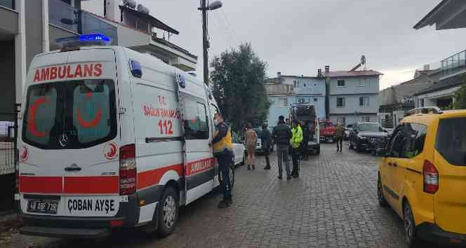 Masa üstü şöminesi patladı 4 kişi yaralandı