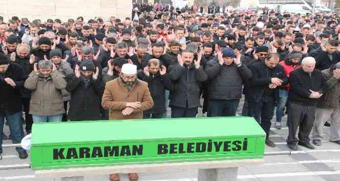Karaman’da iş yerinde uğradığı bıçaklı saldırı sonucu ölen genç toprağa verildi