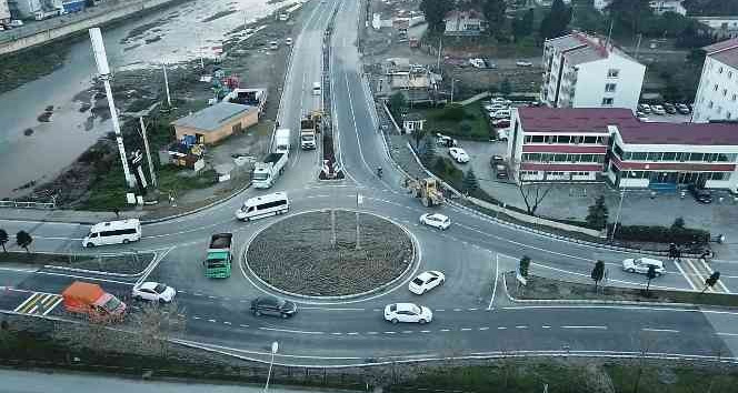 Giresun’da ilk modern dönel kavşak ulaşıma açıldı