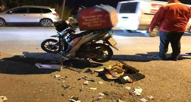 Kazada ağır yaralanan genç kurye hayatını kaybetti