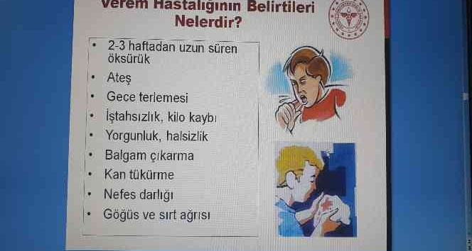 Öğrencilere verem hastalığı anlatıldı