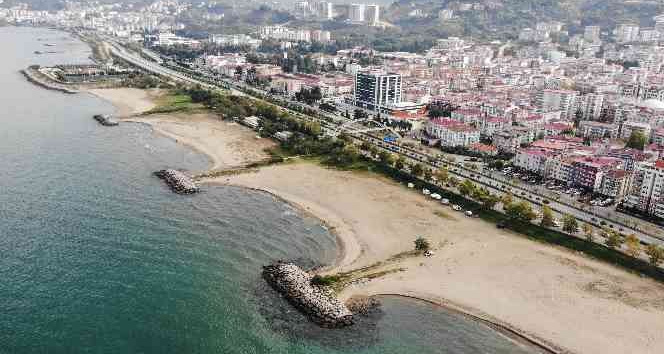 Tamamlanması halinde Doğu Karadeniz’in en uzun plajı olacak