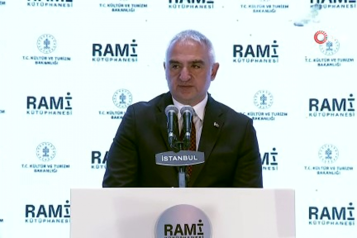 Kültür ve Turizm Bakanı Mehmet Nuri Ersoy, Rami Kütüphanesi’nin açılışında konuştu