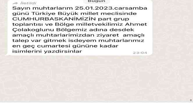 Muhtarların otobüslerle Ankara’ya taşınmasına tepki