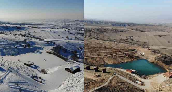 Son yılların en kurak kışı: İki fotoğraf arasındaki fark kuraklığı gözler önüne serdi