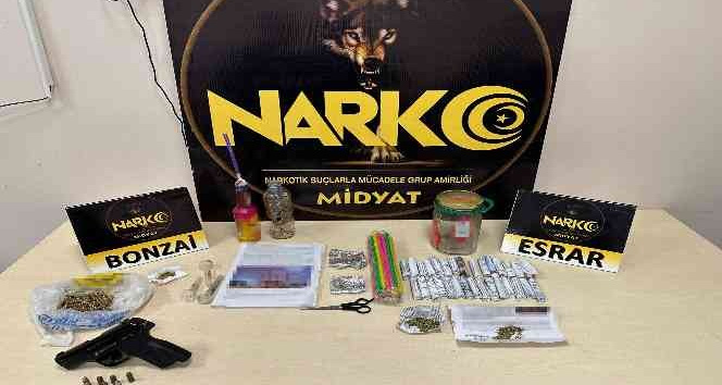 Midyat’ta uyuşturucu ticaretine 2 tutuklama