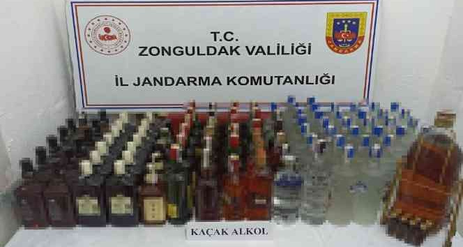 Jandarmadan kaçak içki operasyonu