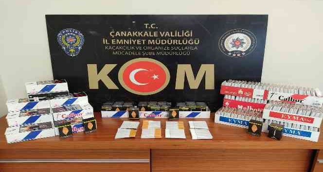 Çanakkale’de kaçak sigara operasyonu