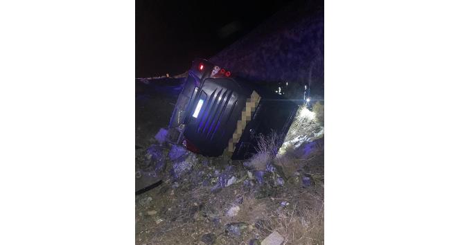 Kayseri’de otobüs devrildi: 6 yaralı