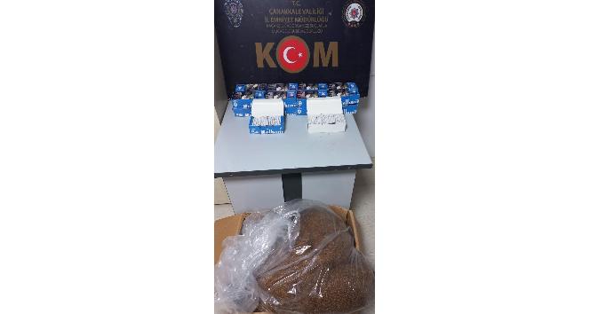 Çan’da 20 kilogram kıyılmış tütün ele geçirildi