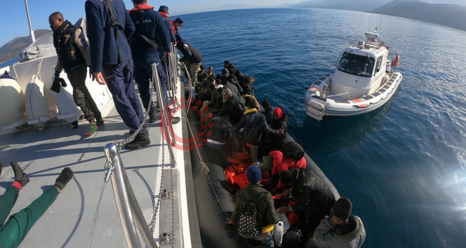 Aydında 59 düzensiz göçmen kurtarıldı
