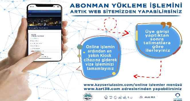 Büyükşehir’den online "abonman kart" yükleme hizmeti