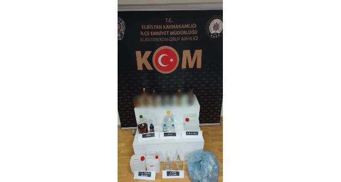 Kaçak içki yapılan eve operasyon