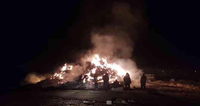 Kırıkkale’de 5 bin saman balyası küle döndü