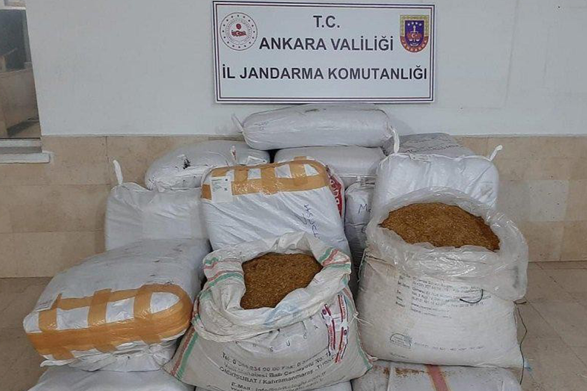 Ankara&#039;da 500 kilogram kıyılmış tütün ele geçirildi