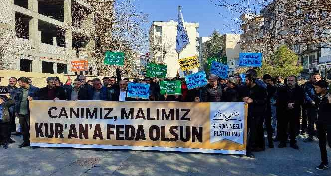 Kur’an’ı Kerim’in yakılmasına bir tepki de Cizre’den geldi