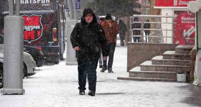 Yozgat’ta kar yağışı etkili oldu