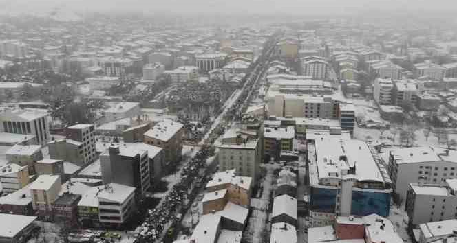 Bitlis’te kartpostallık kar görüntüleri