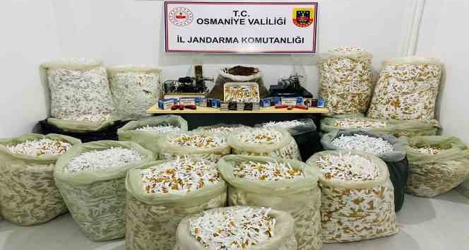 Osmaniye’de kaçak sigara üretimi yapan şahıs yakalandı
