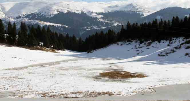Gölyanı Yaylası’nda kış güzelliği