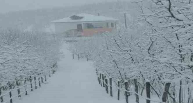 Karadeniz köyleri bembeyaz