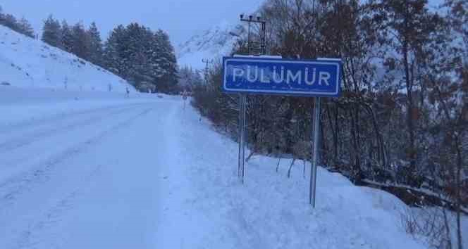 Tunceli’de yoğun kar yağışı hayatı olumsuz etkiliyor