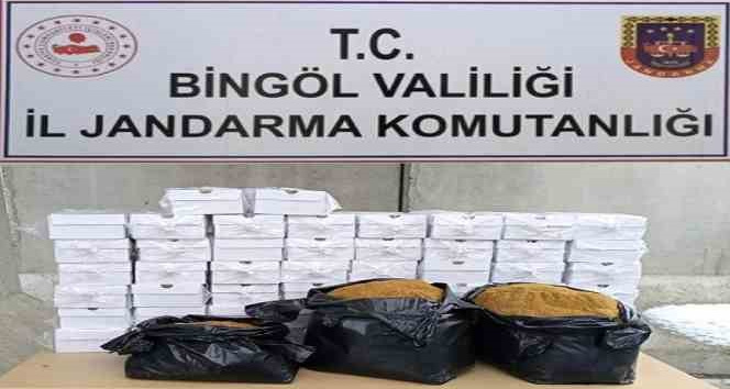 Bingöl’de 73 kilogram kaçak tütün ele geçirildi