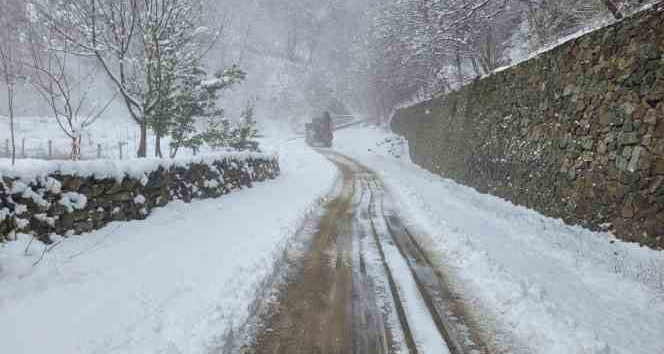 Doğu Karadeniz’de kar yağışı nedeniyle 195 köy ve mahalle yolu ulaşıma kapandı