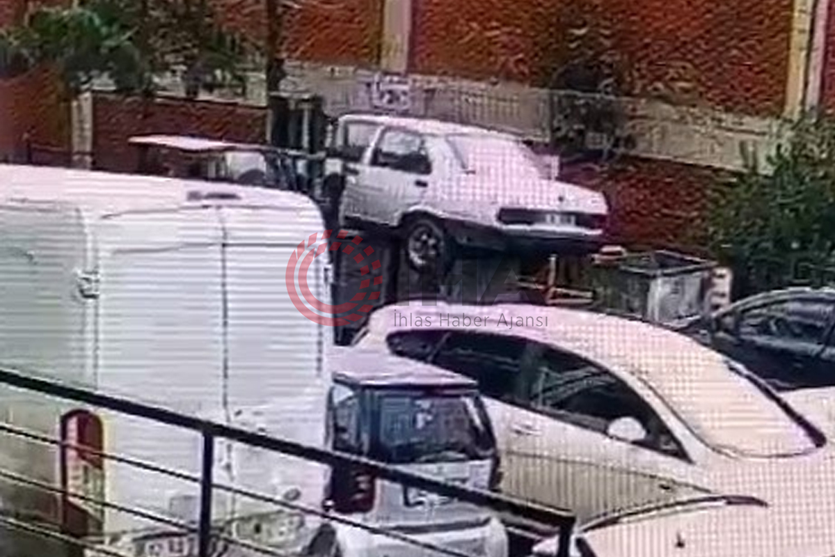 Park eden sürücüye sinirlendi arabasını çöpe attı