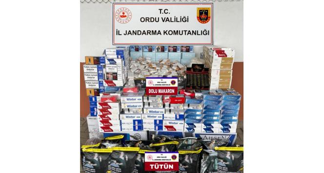 Jandarma ekiplerinden kaçak tütün operasyonu