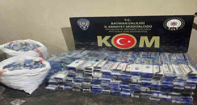 Batman’da 18 bin 945 paket gümrük kaçağı sigara ele geçirildi