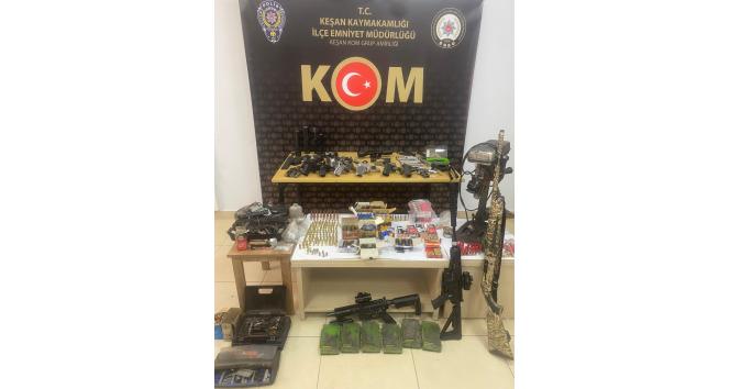 Keşan’da kaçak silah üretim tesisi ele geçirildi