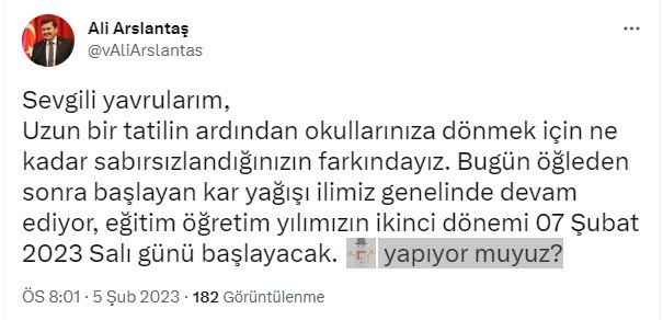 Burdur’da eğitime kar engelli