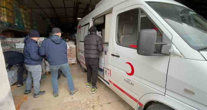 Yalova Belediyesi şirketi Yabeltaş’tan deprem bölgesine destek