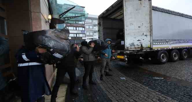 Ordu’dan deprem yardım tırları yola çıktı