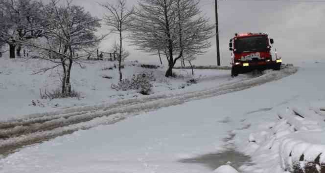Yalova Belediyesi karla mücadeleye devam ediyor