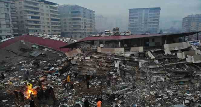Kahramanmaraş'taki deprem enkazı havadan görüntülendi İhlas Haber Ajansı