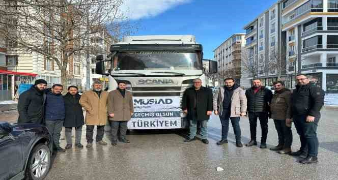 MÜSİAD Kırşehir Şubesi'nden deprem bölgesine destek
