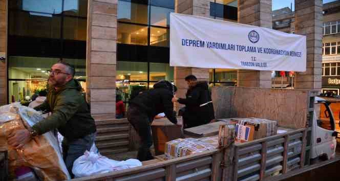 Trabzon deprem bölgesi için seferber oldu