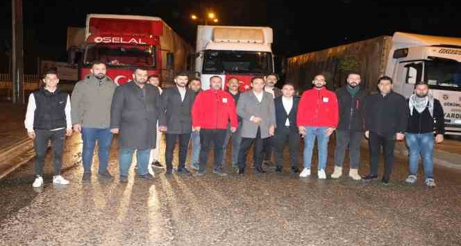 Silopi’de gönüllü öğretmenlerin desteği ile 3 tır dolusu yardım toplandı