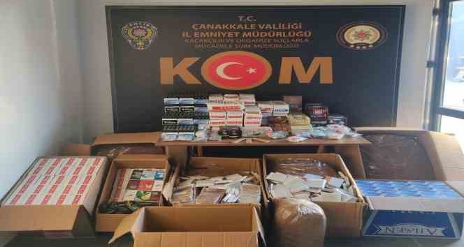 Çanakkale’de kaçak sigara operasyonu