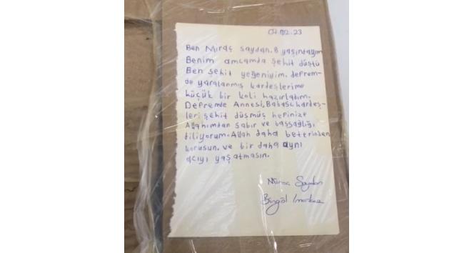 Bingöl’de şehit yeğeninden duygulandıran destek