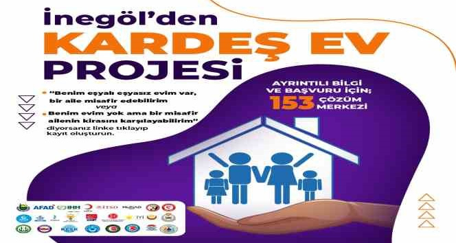 İnegöl’den örnek dayanışma, “Kardeş Ev” projesi başlatıldı