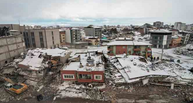 Elbistan’da acı manzara havadan görüntülendi
