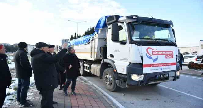 Yardımlar Çanakkale’den yola çıktı